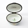 Picture of Rochard Limoges, France Porcelain October 'Flower of the Month' Cosmos Trinket Box