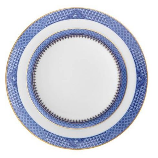 Picture of Mottahedeh "Indigo Wave" Salad Plate