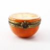 Picture of Limoges, France Porcelain Orange Half Trinket Box by Parry Vieille