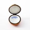 Picture of Limoges, France Porcelain Orange Half Trinket Box by Parry Vieille