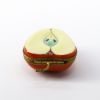 Picture of Limoges, France Porcelain Red Apple Half Trinket Box by Parry Vieille