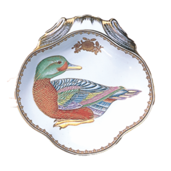 Picture of  Mottahedeh Mallard Shell Dish "Chinese Export"