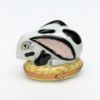 Picture of Retired Black & White Bunny Rabbit Trinket Box By Eximious Limoges