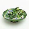 Picture of Limoges Porcelain Frog 'Beach' Party On Lily Pad Trinket Box