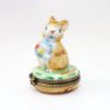 Picture of Retired Rabbit Watering Garden Limoges Trinket Box By Chanille