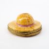 Picture of Limoges, France Porcelain Ladies Straw Hat Shaped Trinket Box