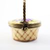 Picture of Limoges, France Porcelain Basket of Fruit Shaped Trinket Box