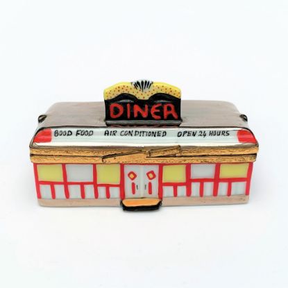 Picture of Rare Artoria Retro Diner Limoges Trinket Box.