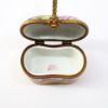 Picture of Limoges, France Porcelain Picnic Basket Shaped Trinket Box