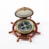 Picture of Limoges, France Porcelain Ship's Wheel Trinket Box with 'Surprise' Compass Inside