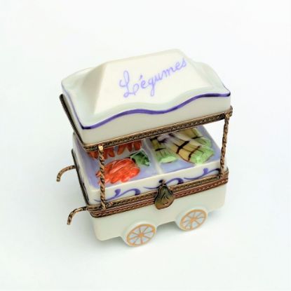 Picture of Vegetable Stand Limoges Trinket Box