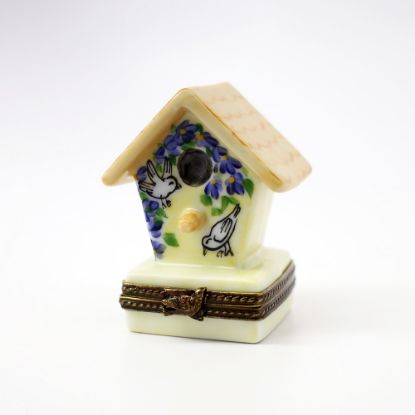 Picture of Retired Bird House Limoges Trinket Box.