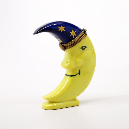 Picture of  Retired Crescent Moon Wearing Star Hat Trinket Box By La Gloriette