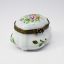 Picture of  Vintage Limoges Porcelain Traditional Shape Trinket Box with Floral Motif