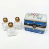 Picture of Retired Limoges Porcelain Perfume Chest/Casket with 3 Bottles Trinket Box by DuBarry