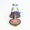 Picture of Retired Limoges Porcelain Wedding Bell Trinket Box with Bride & Groom Inside by Parry Vieille