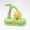 Picture of Limoges Porcelain Palm Tree with Grass Cabana Trinket Box by Artoria