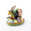 Picture of Limoges Porcelain Rabbit with Gardening Hoe Trinket Box