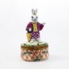 Picture of Limoges Porcelain Girl Rabbit With Umbrella Checking For Rain Trinket Box