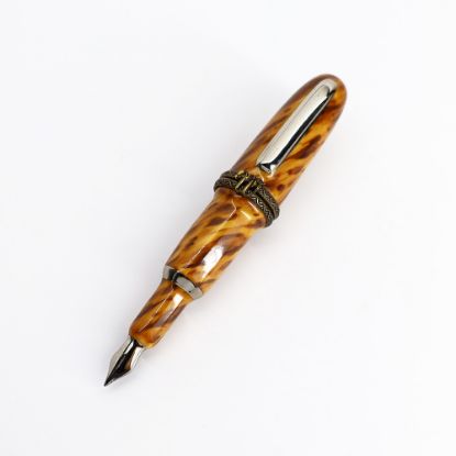 Picture of Brown Fountain Pen Limoges Trinket Box.