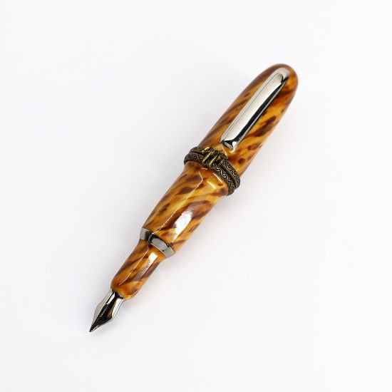 Picture of Brown Fountain Pen Limoges Trinket Box.