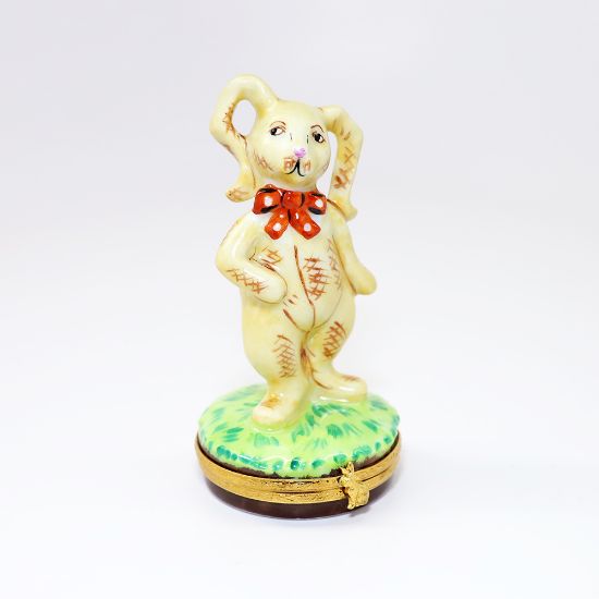 Picture of  'Bedtime Bunny' Stuffed/Toy Rabbit Limoges Trinket Box By Artoria.