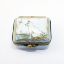Picture of Vintage Limoges Porcelain White Cat Watching Bird Trinket Box