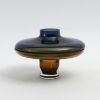 Picture of Low Cobalt Over Amber Glass Compote/Vase