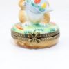 Picture of Retired Rabbit Watering Garden Limoges Trinket Box By Chanille