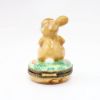 Picture of Retired Rabbit Watering Garden Limoges Trinket Box By Chanille