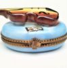 Picture of Retired Parry Vieille Violin On Blue Base Limoges Trinket Box