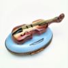 Picture of Retired Parry Vieille Violin On Blue Base Limoges Trinket Box