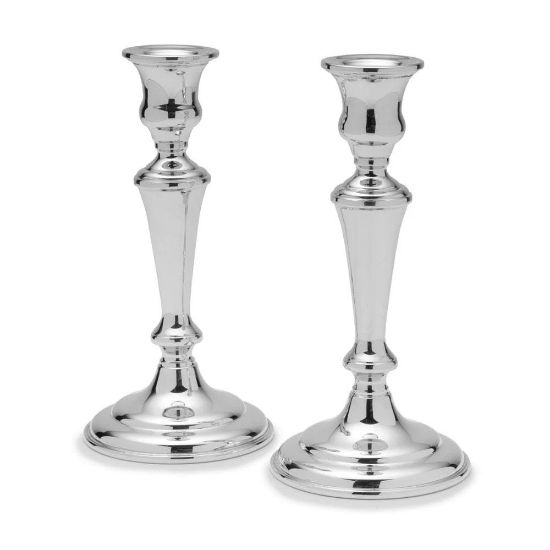 Picture of Empire Pewter Set of Two Large Candlesticks