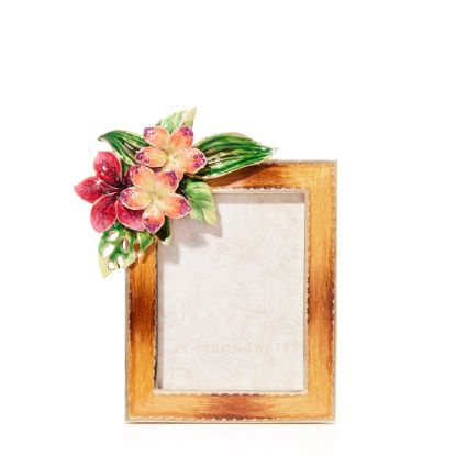 Picture of Jay Strongwater 3x4" Tropical Flower Frame