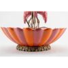 Picture of Double Scarlet Ibis Water Bird Ceramic Basin with Bronze Ormolu Accents