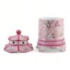 Picture of Lidded Pink Pagoda Ceramic Box