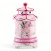 Picture of Lidded Pink Pagoda Ceramic Box