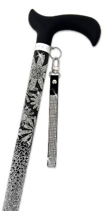 Picture of Jacqueline Kent Flower Power Black & Silver Sugar Cane