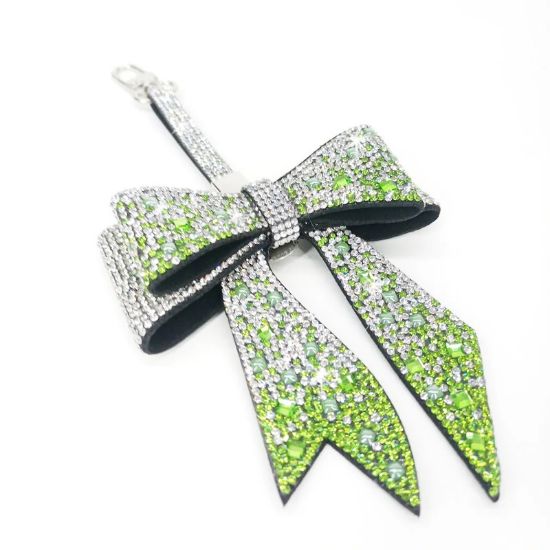 Picture of Jacqueline Kent Bejeweled 'Garden Party Collection' Bow Purse Charm in Green Ombre