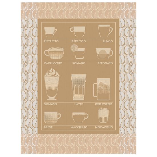 Picture of Le Jacquard Français 'Barista' Beige Tea Towel