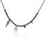 Picture of White Gold and Black Rhodium Charm Necklace