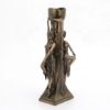 Picture of Art Deco Ladies Figural Cold Cast Bronze Candle Holder