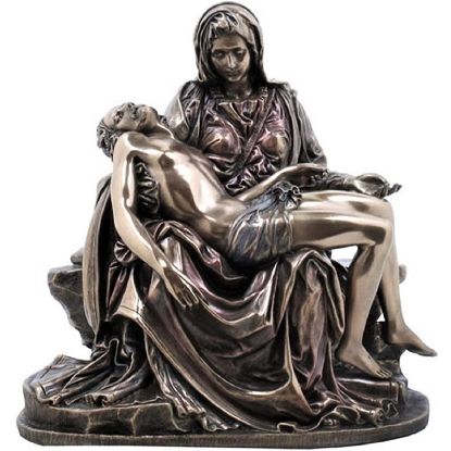 Picture of 'Pietà' by Michelangelo Cold Cast Bronze Reproduction Statue