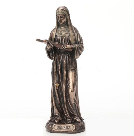 Picture of Saint Rita Cold Cast Bronze Figurine