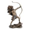 Picture of Hercules Wearing the Nemean Lion's Skin with a Bow & Arrow Cold Cast Bronze