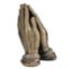 Picture of Praying Hands Cold Cast Bronze Figurine