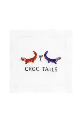 Picture of August Morgan 'Croc-Tails' Cocktail Napkin Set