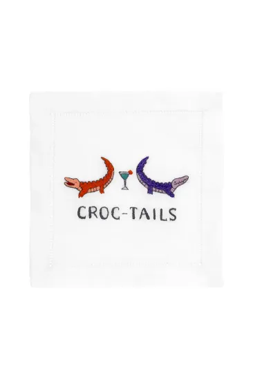 Picture of August Morgan 'Croc-Tails' Cocktail Napkin Set