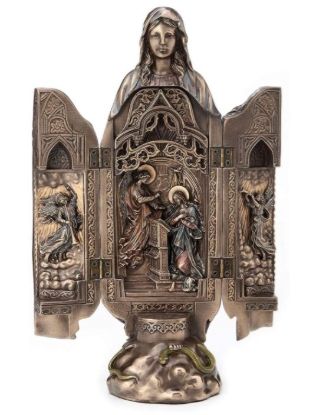 Picture of Lady of Grace Polyptych Sculpture with Annunciation Inside