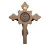 Picture of Saint Benedict Cold Cast Bronze Wall Hanging Crucifix with Optional Stand